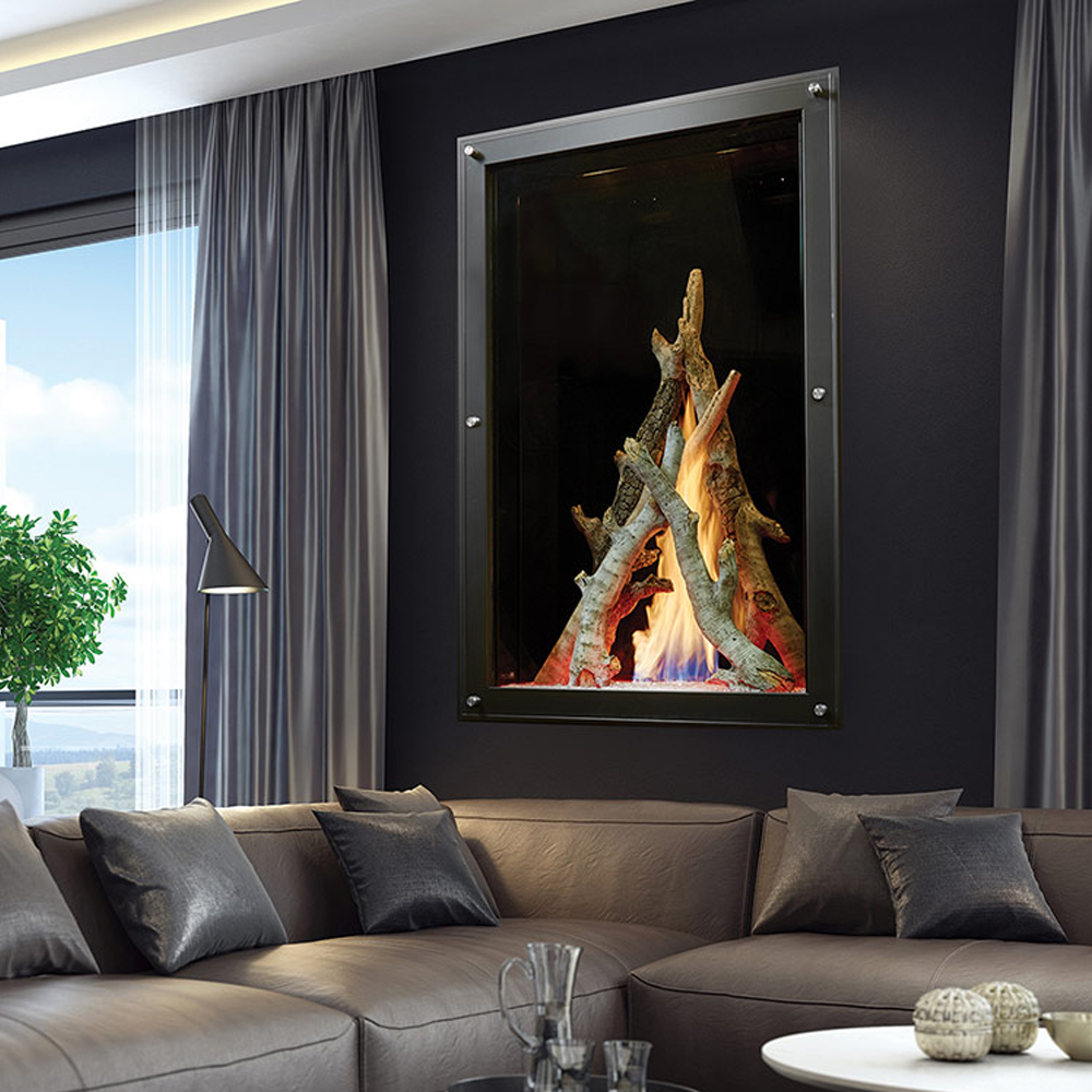 Vertical Gas Fireplace