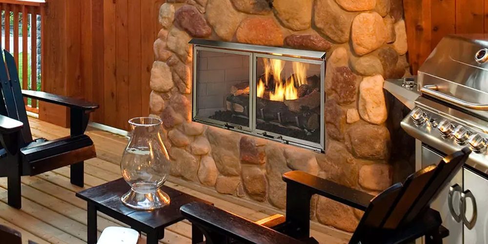 Villa Gas Fireplace