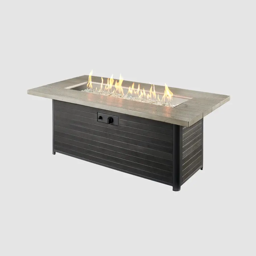 Cedar Ridge Linear Gas Fire Pit Table