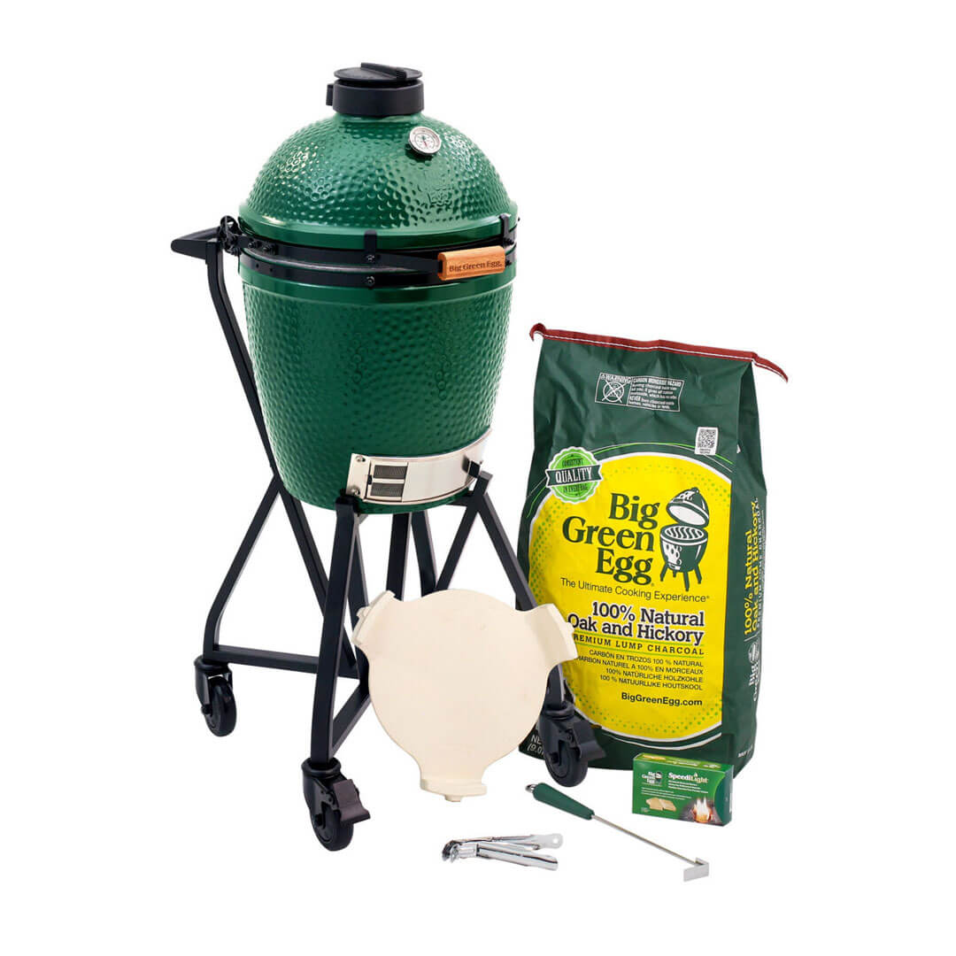 Medium Big Green Egg in an intEGGrated Nest+Handler Package