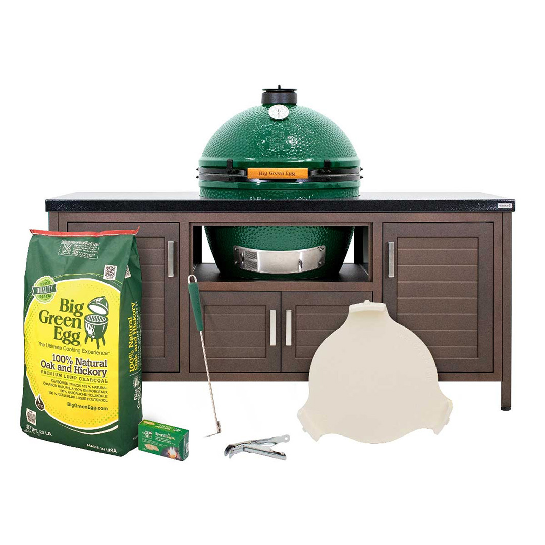 XLarge Big Green Egg in 72-inch Modern Farmhouse Table Package