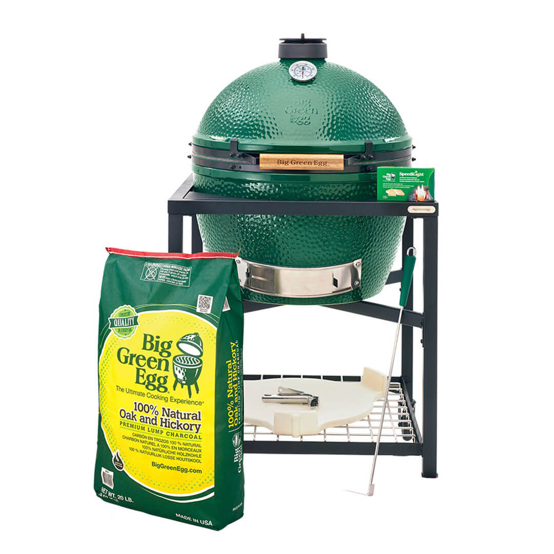 XLarge Big Green Egg in Modular Nest Package