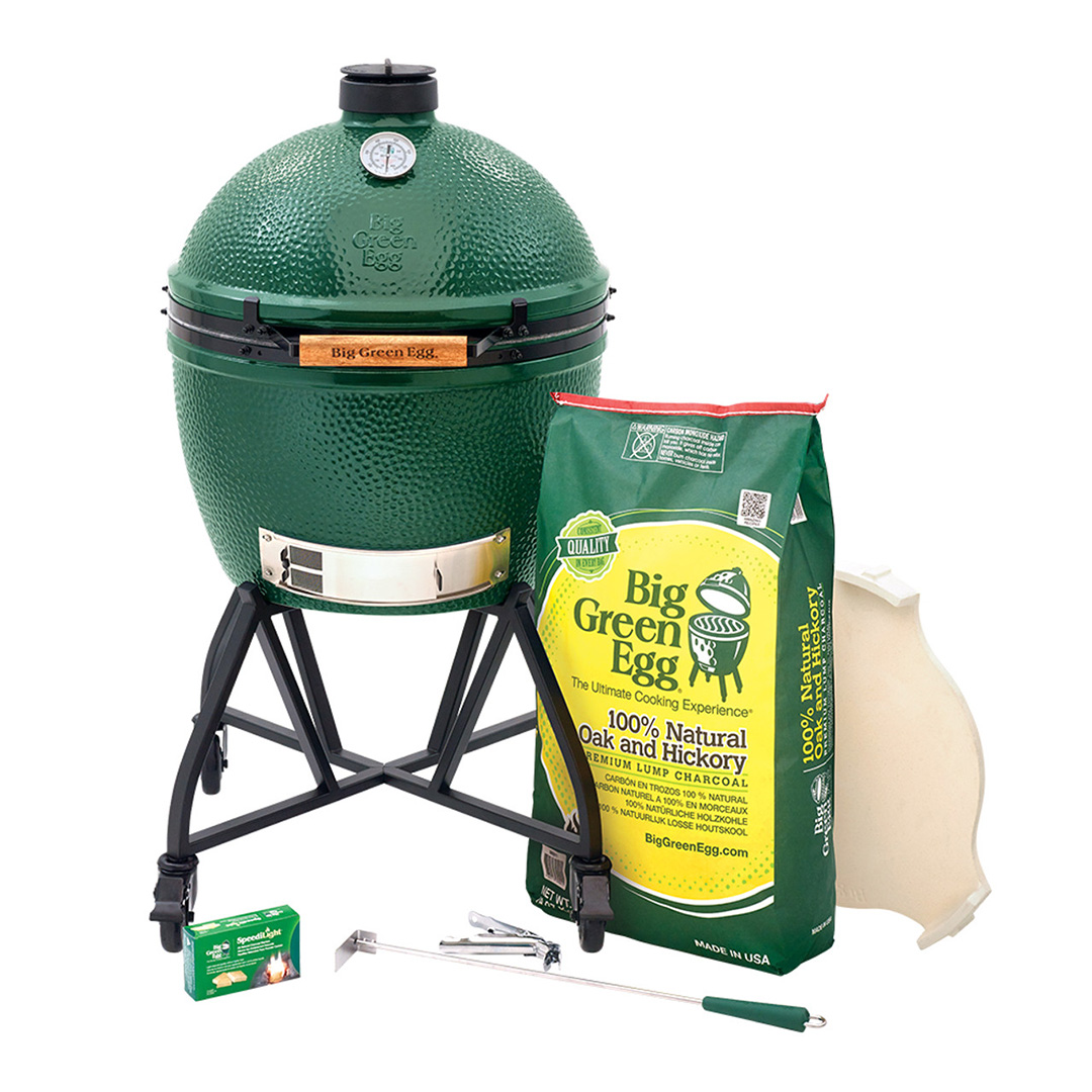 XLarge Big Green Egg in an intEGGrated Nest+Handler Package